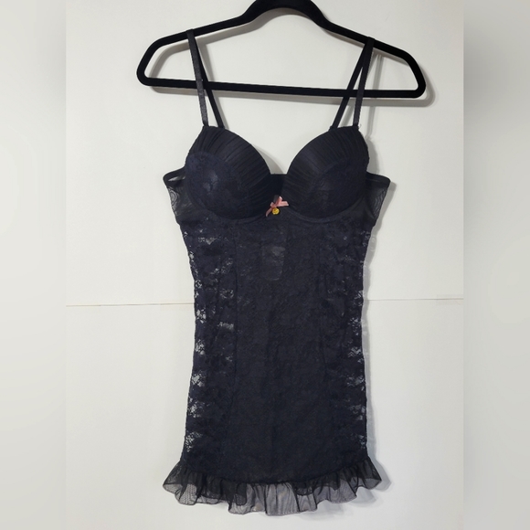 Jessica Simpson Other - *4 for $10* Jessica Simpson sheer lace and Ruffle Babydoll Black Size M